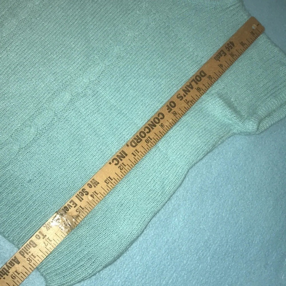 CLOVELLY By Zachary Belil  silk angora blend knit sweater short sleeves size S - Picture 6 of 7